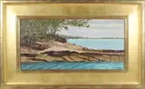 Sergio Roffo, Lakescape, Oil on Canvas