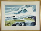 Windbirds Going North by Robert Eric Moore, Watercolor, offered Jul 2024