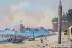 Max Römer, Pilar de Banger 1927, 1927, Watercolor Gouache on Paper