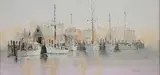 Kerry Hallam, Pink Light, Oil on Canvas Painting