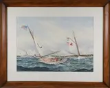 John Hutchinson, The Lillian and Dauntless Sailing Around Brant Point