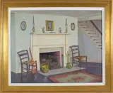 Ethel Paxson, A New England Interior, Oil on Artist’s Board