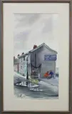 C. Robert Perrin, Marine Hardware Boat Supplies Head of Wharf, Watercolor on Paper