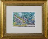 William Welch, Pretty Lane Sconset, Watercolor on Paper