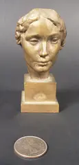 Victor Salvatore, Mask of a Woman, Bronze Bust