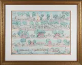 Ruth Haviland Sutton, Nantucket Island 300th Commemorative Birthday, Lithograph