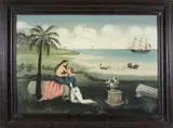 Martha Cahoon, Sailors Adieu, Oil on Board