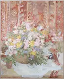 June Owen, Floral Still Life, Oil on Canvas