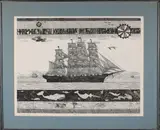 John F. Lochtefeld, Clipper Ship, Etching