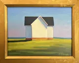 Joan Albaugh, Summer House by the Sea, Oil on Artist Board
