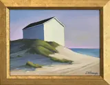 Joan Albaugh, Beach Side, Oil on Artist Board