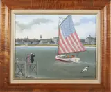 Cleopatra of Nantucket by Jim Baker, circa 1989, Oil on Canvas, offered Dec 2024