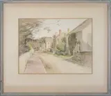 Jane Brewster Reid, Ash Lane, Watercolor on Paper