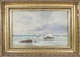 Seascape by Hiram Peabody Flagg, Watercolor, offered Dec 2024