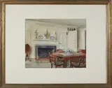 Edgar W. Jenney, Dining Room 10 Pleasant Street, Nantucket, Massachusetts, Watercolor on Paper