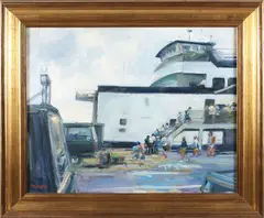 Going Home by David Lazarus, Oil on Canvas, offered Dec 2024