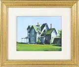 Sconset House by Bernadette Brown, Oil on Canvas, offered Dec 2024