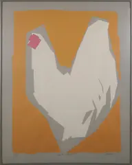 Andrew Shunney, White Rooster, Lithograph
