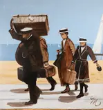 Molly Dee, Going Ashore 1907, 1907, Oil on Canvas