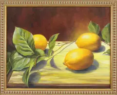 Lemon Trio by Loretta Yoder, Oil on Canvas, offered Apr 2024