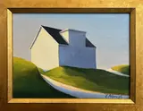 Joan Albaugh, Rolling Hills, Oil on Canvas Board