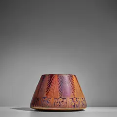 Clement Massier, 'Fertile Nile' Cachepot, earthenware with iridescent glaze, glaze mark 'C