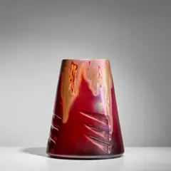 'Volcano' Vase by Clement Massier, earthenware with an iridescent glaze, glaze mark 'Clement Massier Golfe-Juan (am)', offered Sep 2025