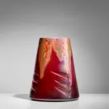 Clement Massier, 'Volcano' Vase, earthenware with an iridescent glaze, glaze mark 'Clement Massier Golfe-Juan (am)'