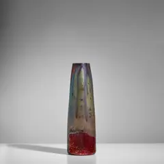 Vase by Clement Massier, stoneware with an iridescent lustre glaze, glaze mark 'Golfe Juan 1900', incised 'MCM 1900 H', sold Sep 2025