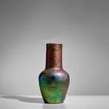Clement Massier, Large Vase, stoneware with iridescent glaze, impressed 'CLEMENT MASSIER