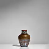 Galileo Chini, 'Midnight Orchids' Vase