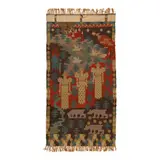 Gerhard Peter Franz Vilhelm Munthe, 'Den Røde Hane' Tapestry, woven wool with cotton warp cords