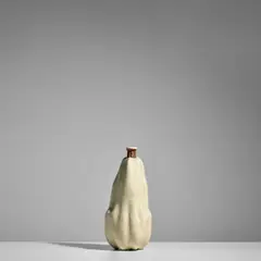 Taxile Doat, Gourd Vase, glazed porcelain, glaze mark 'DOAT' and seven pink applied dots to base