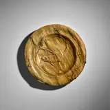 André Metthey, 'Poisson' Charger, glazed stoneware, incised with a monogram roundel 'A