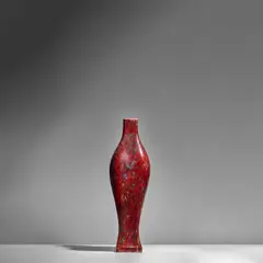 Pierre-Adrien Dalpayrat, Monumental Vase, stoneware with a sang-de-beouf glaze, incised mark 'Dalpayrat'