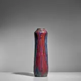 Raoul Lachenal, 'Peacock' Vase, glazed stoneware, incised artist's monogram 'RL', 'LACHENAL' and 'unique'