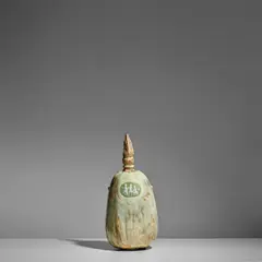 Taxile Doat, 'La Musique et La Danse' Bottle and Stopper, for Sèvres, pâte-sur-pâte and glazed porcelain, red painted mark '37 1903 TDOAT SEVRES'