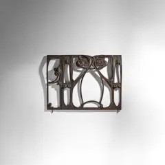Hector Guimard, Window Grill, for Fonderies de Saint Dizier, cast iron, stamped 'G I'