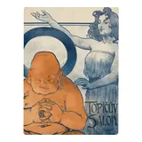 Arnošt Hofbauer, Topicuv Salon (Mascha 138; Czech Posters p. 15; Cesky Plakat p. 142; Prazsky Chodec p. 29), 1898, Lithographic poster in colors on wove paper