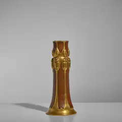 Christofle, 'Scarab' Vase, gilt and patinated bronze