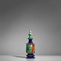 Th.A.C. Colenbrander, 'Pagoda' Vase and Cover, glazed earthenware, 'incised 'P