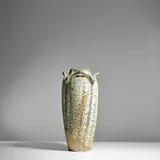 Atelier de Glatigny, Large Vase, shark-skin glazed stoneware, manufacturer's seal
