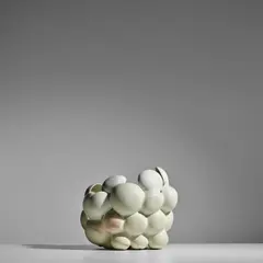 Beate Kuhn, (Untitled) Vessel, glazed stoneware and porcelain, incised artist's mark 'K'