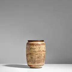 Émile Decoeur, Vase, glazed stoneware, incised mark 'Decoeur'