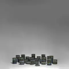 Karl Scheid, Group of Twenty-Five Modular Vessels, for Rosenthal, glazed porcelain, glaze stencil mark 'SCHEID SERIE' with logo
