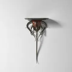 John Haley III, 'Kreature Shelf 16', wrought and cold-painted iron, painted wood, metal stamped 'JH3 19'
