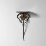 John Haley III, 'Kreature Shelf 16', wrought and cold-painted iron, painted wood, metal stamped 'JH3 19'