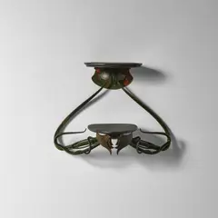 John Haley III, 'Kreature Shelf 12', wrought and cold-painted iron, painted wood, metal stamped 'JH 13'