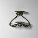 John Haley III, 'Kreature Shelf 12', wrought and cold-painted iron, painted wood, metal stamped 'JH 13'