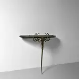 John Haley III, 'Kreature Shelf 10', wrought and cold-painted iron, painted wood, metal stamped 'JH3 13'